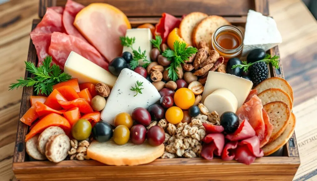 Charcuterie Lunch Box Arrangement Charcuterie Lunch Box Arrangement
