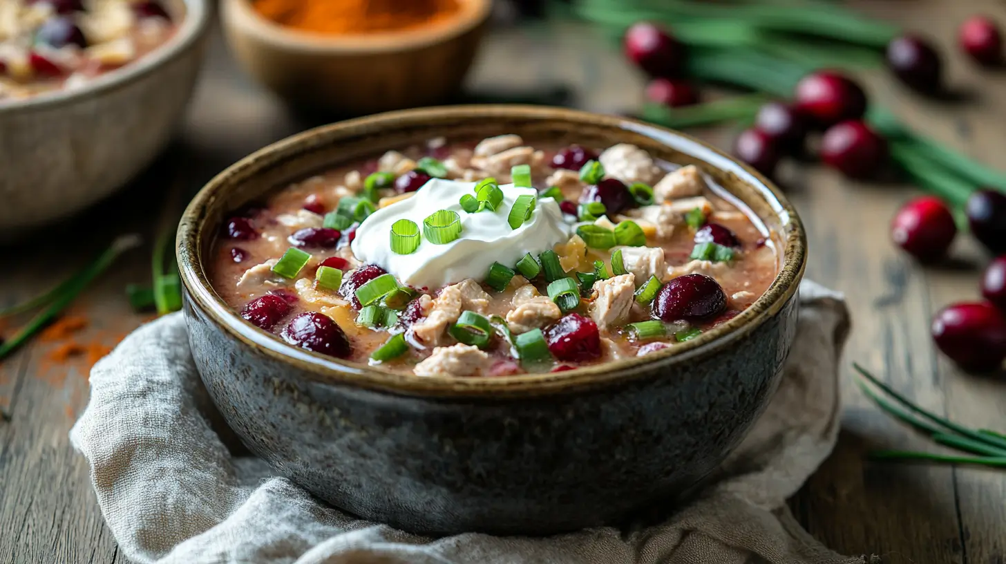 Turkey Cranberry Chili Recipe