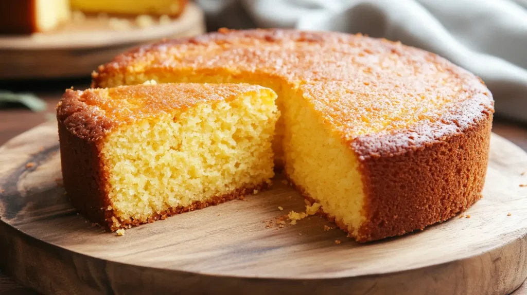 A traditional Dominican cake topped with colorful frosting swirls and filled with rich guava jam.