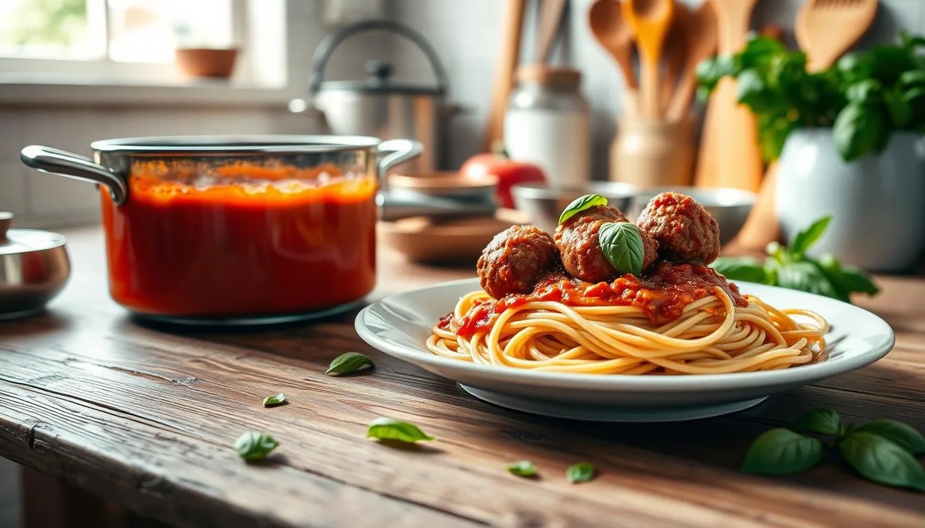easy homemade spaghetti and meatballs