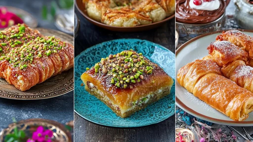 Different types of kunafa from around the world